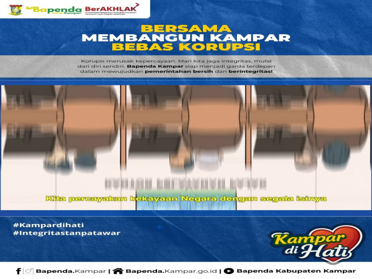 Korupsi Bukan Budaya, Hindari Praktik Korupsi Dari Diri sendiri