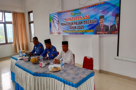 Bapenda Kampar Gelar Sosialisasi Pajak Daerah di Tambang, Paparkan Stimulus dan Launching SAPAHATI