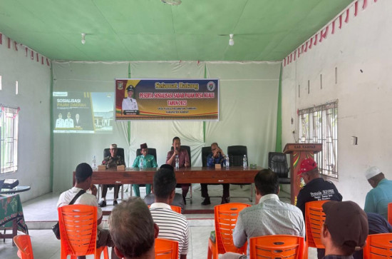 Bapenda Kampar Sosialisasikan PBB-P2 dan Pembayaran Non Tunai di Desa Kualu